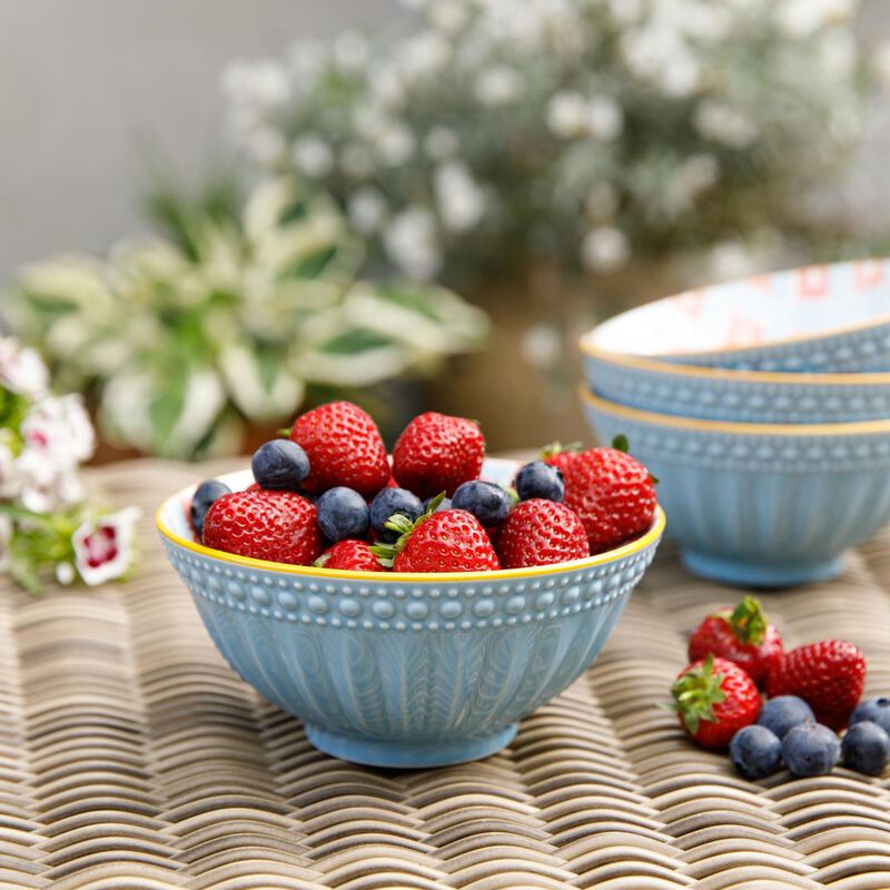 Mikasa Blue Mosaic Does It All Bowl 15.7cm image number 2